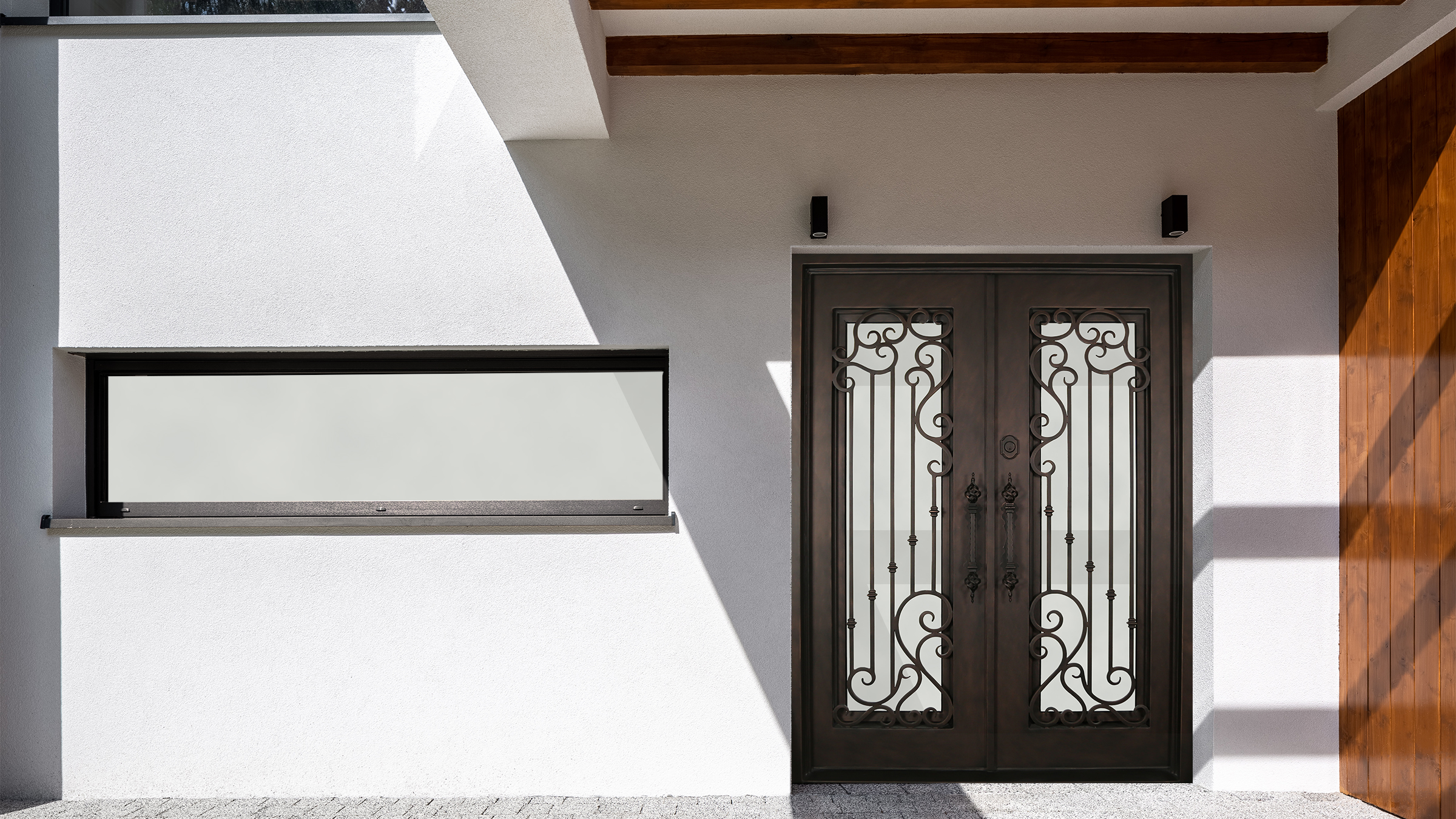 Egret steel door installed